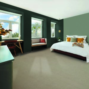 Light Modern Interior Design, Apartment With Double Bed And Big Windows